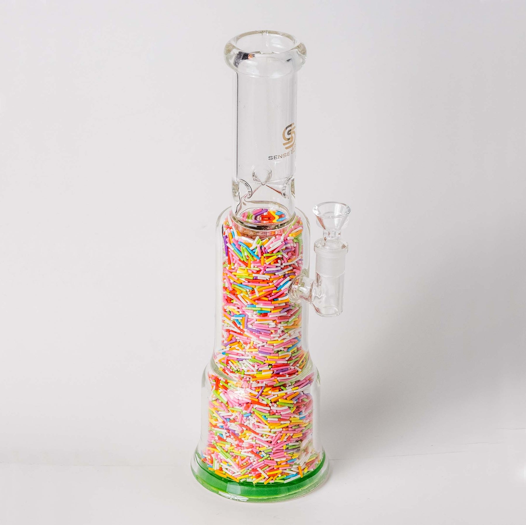 Resin Design Sprinkles in Sense Glass Bong