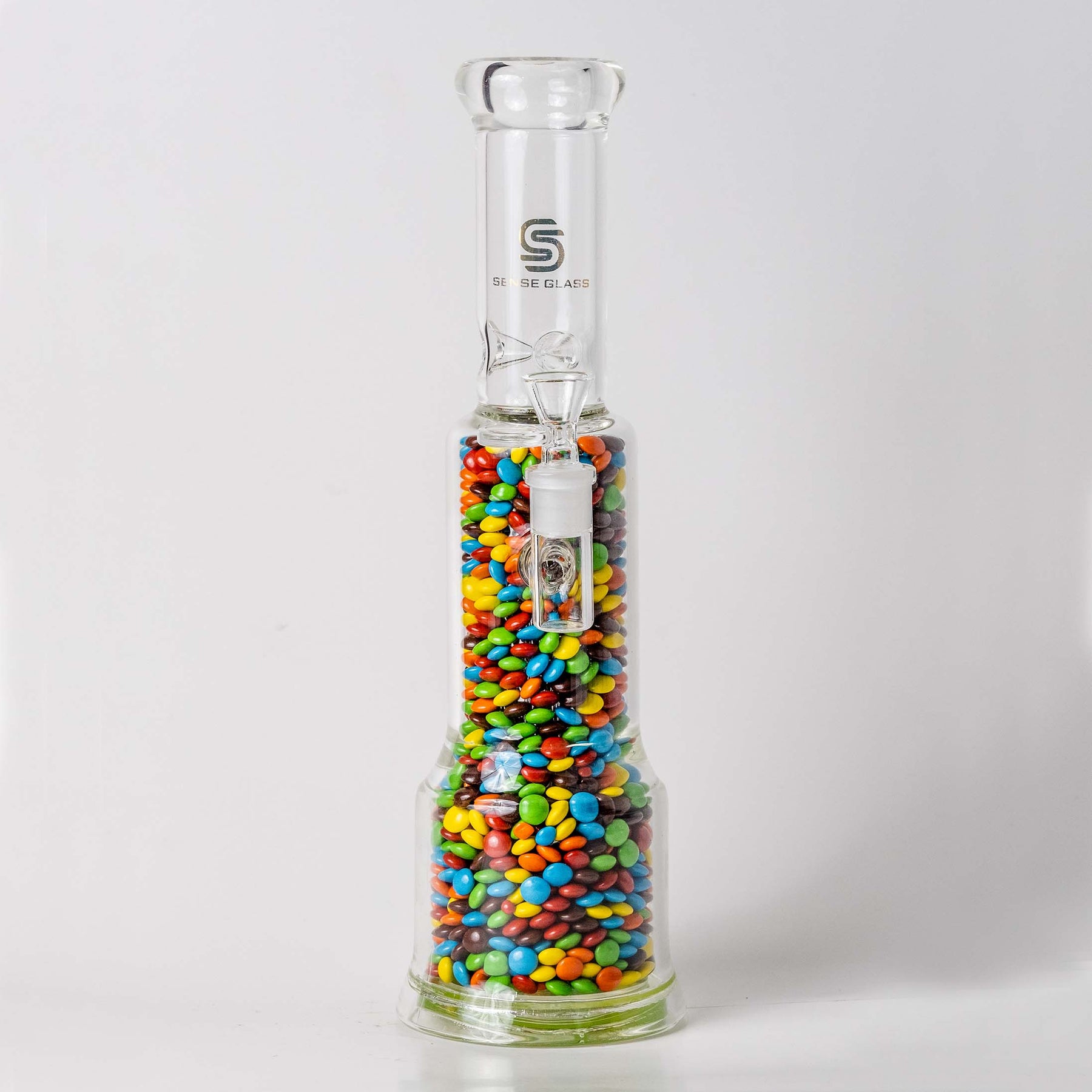 Sense Glass Bong with Resin M&Ms Design