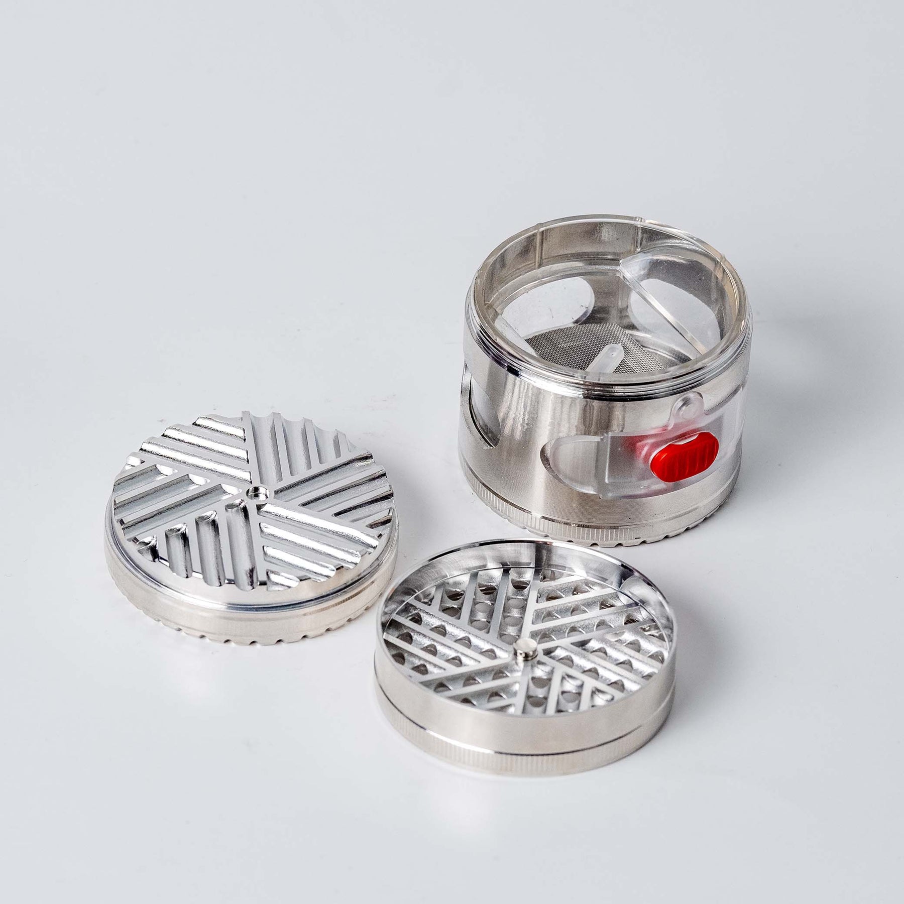 4-Piece Mirage Grinder 63MM Silver Color