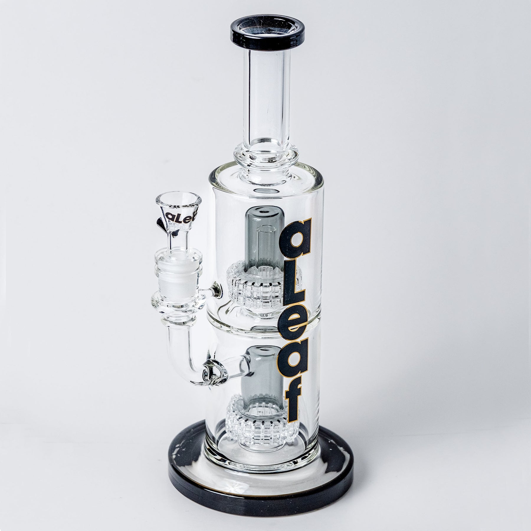 Black Double Matrix Bong