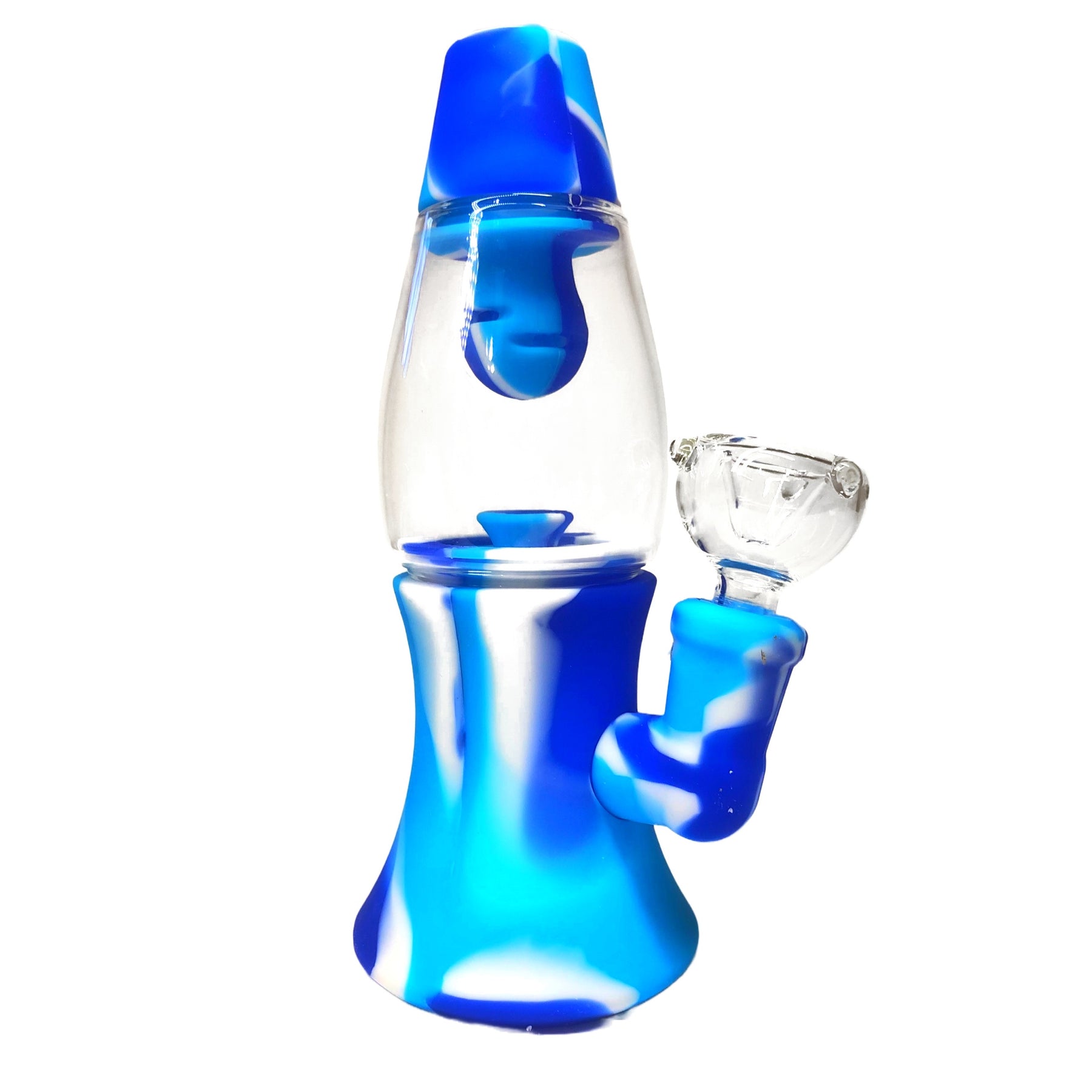 Blue Silicone Lava Lamp Bong