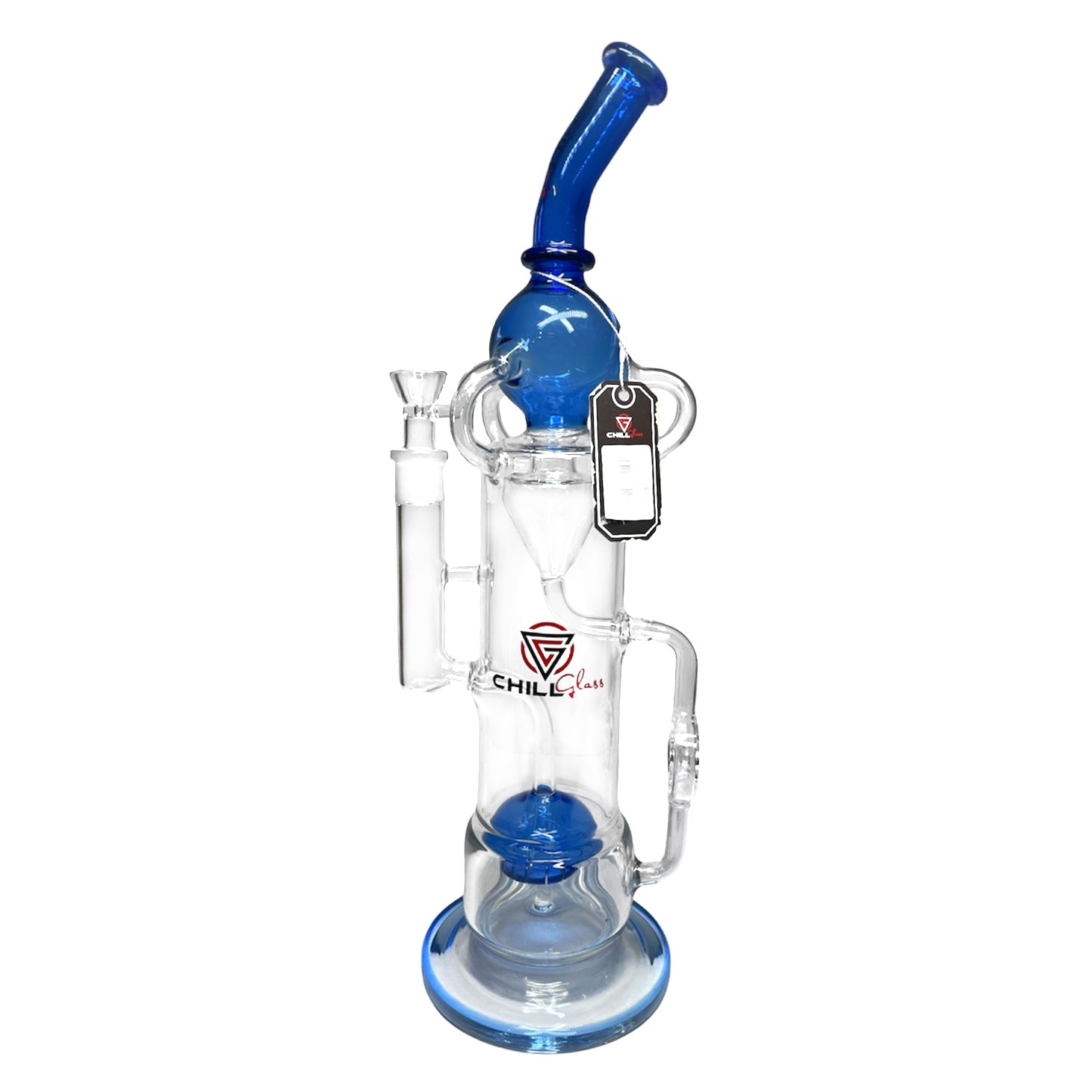 Chill Glass Water Bong With Recycler