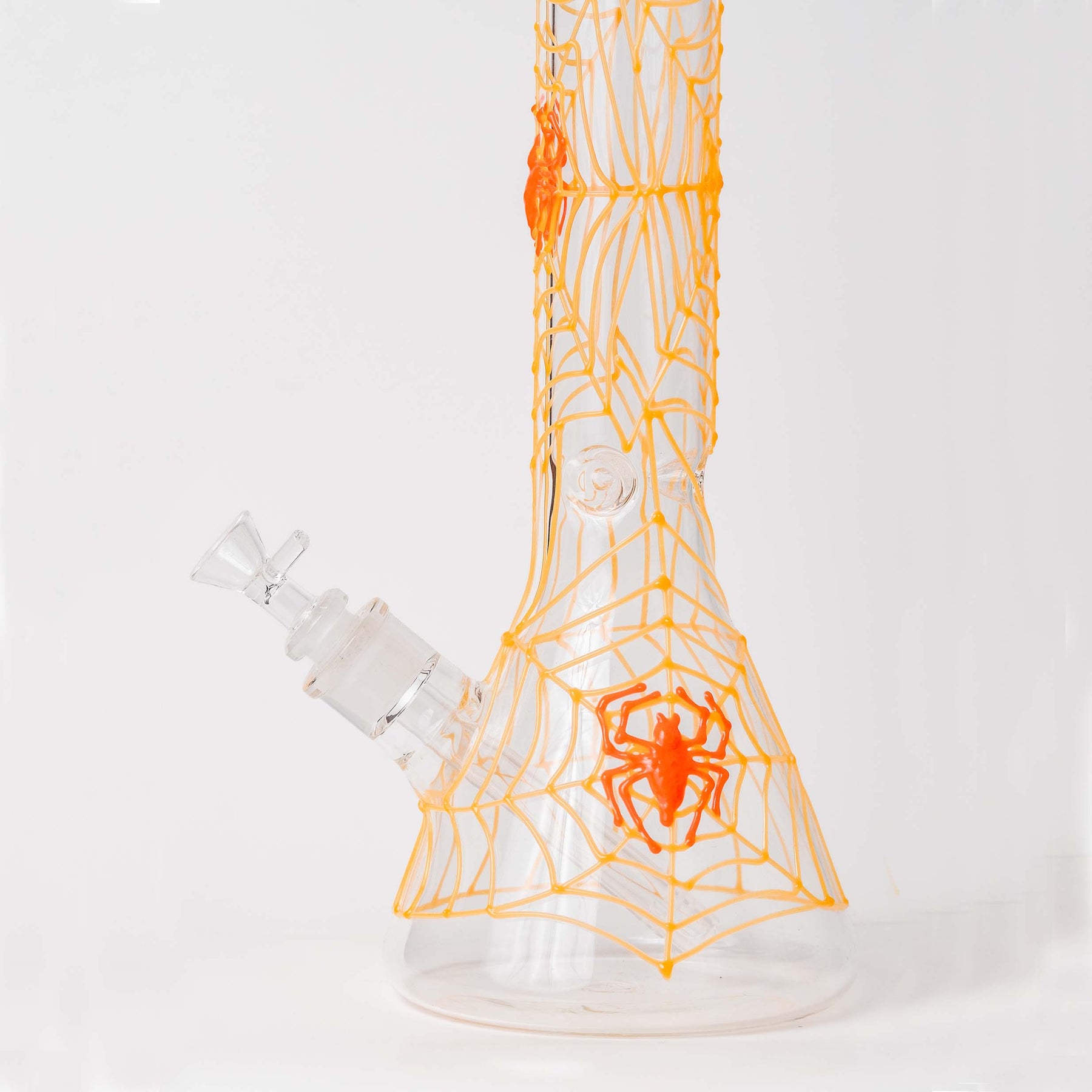 Spider Web Design in Glow in the Dark Bong
