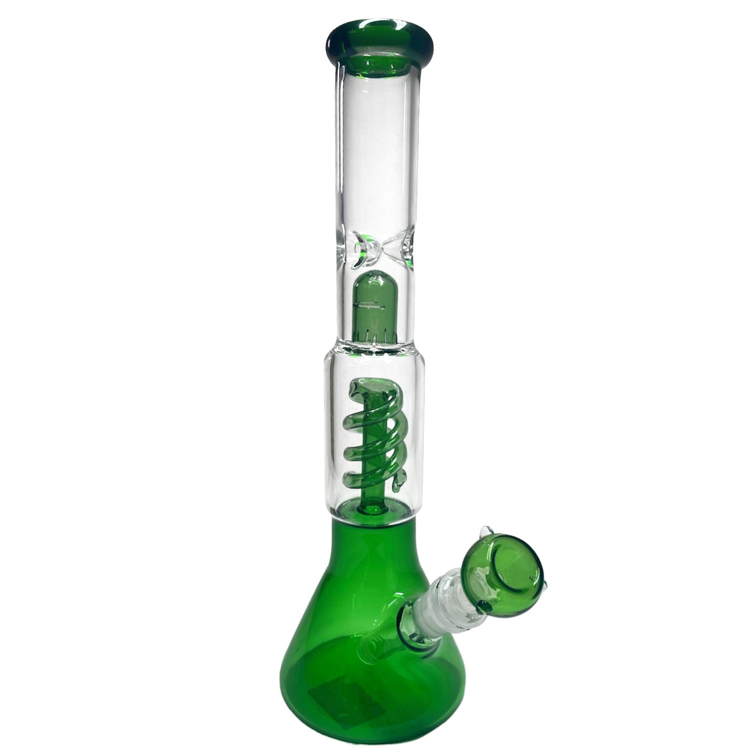 Green Spiral Bong For Flower