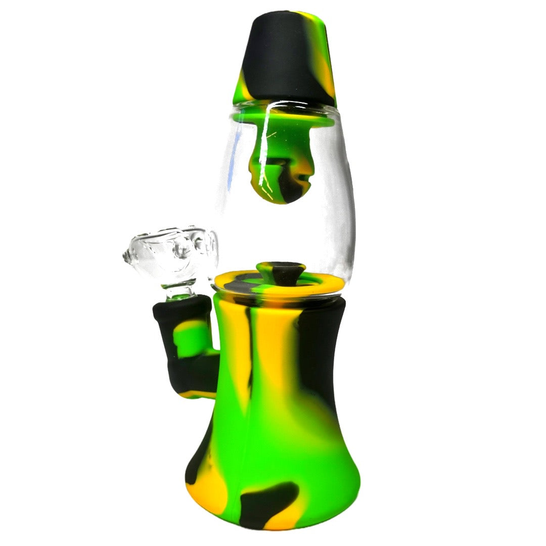 Lava Lamp Bong Yellow Green Bong
