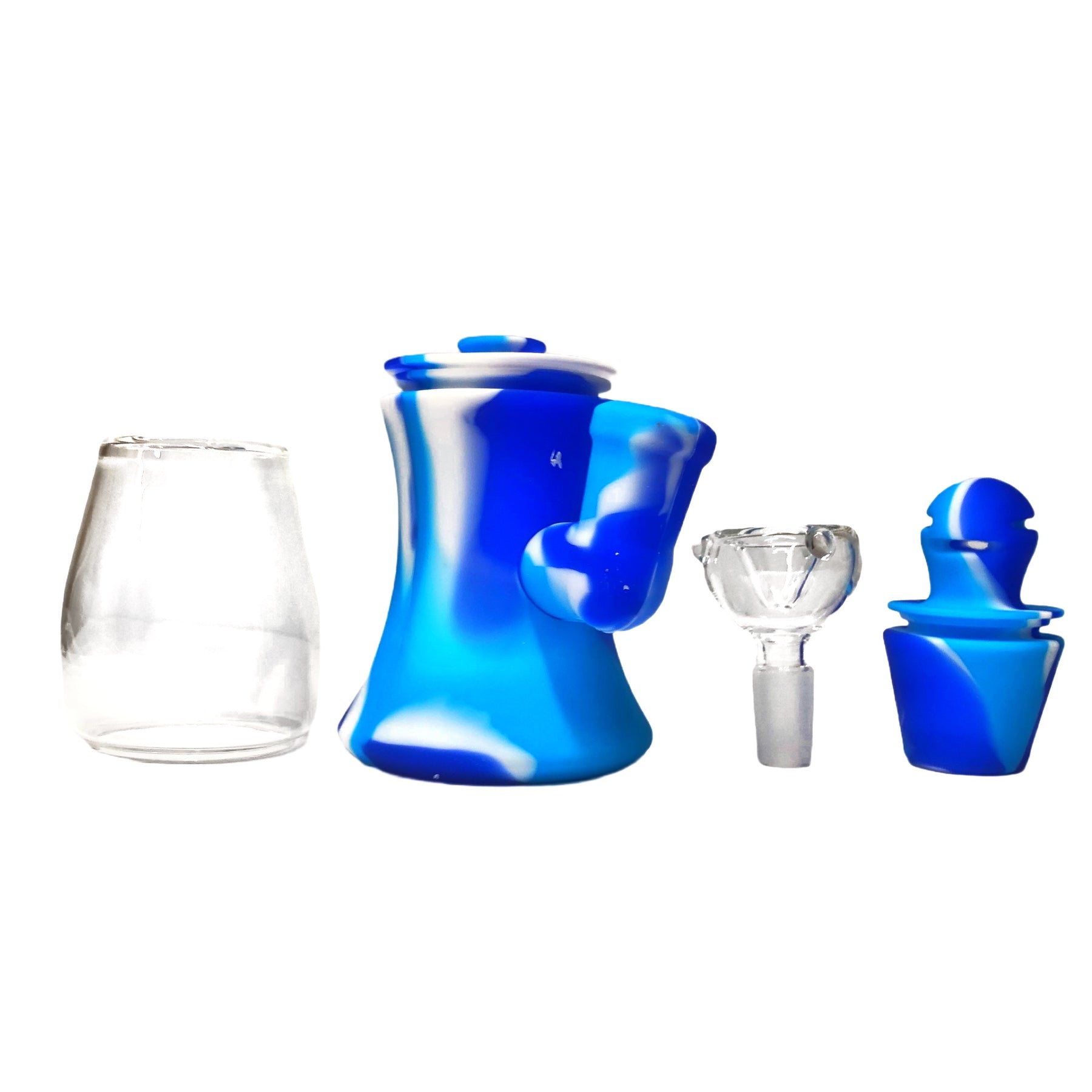 Silicone Lava Lamp Bong Blue Parts