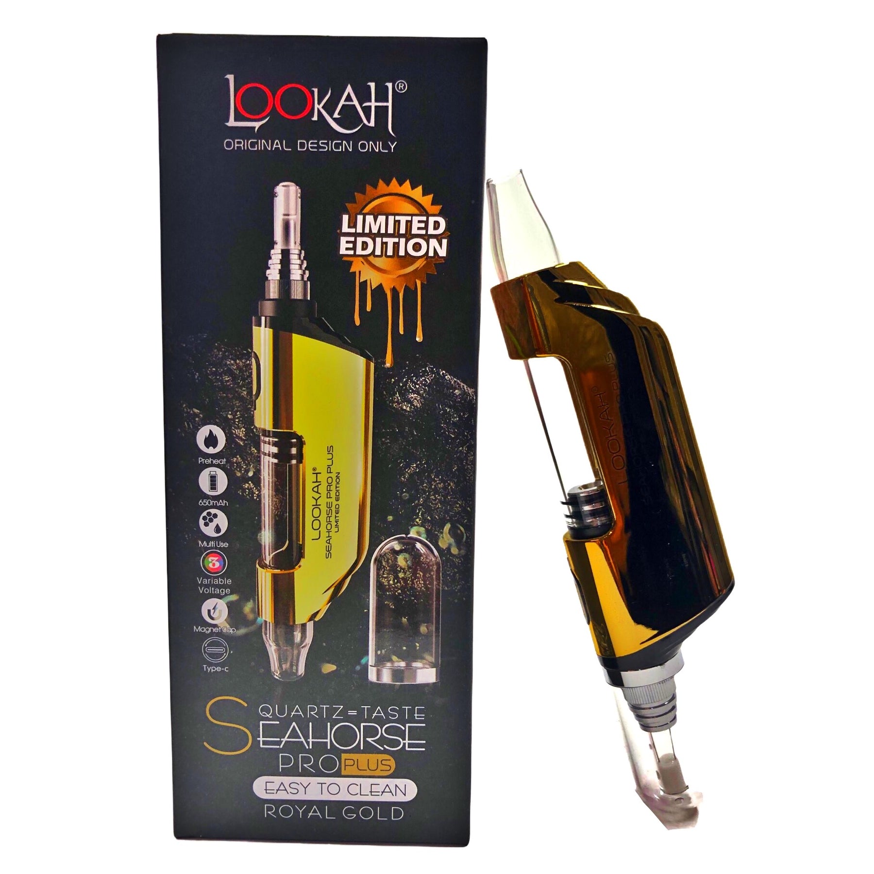 Lookah Seahorse Plus Color Royal Gold
