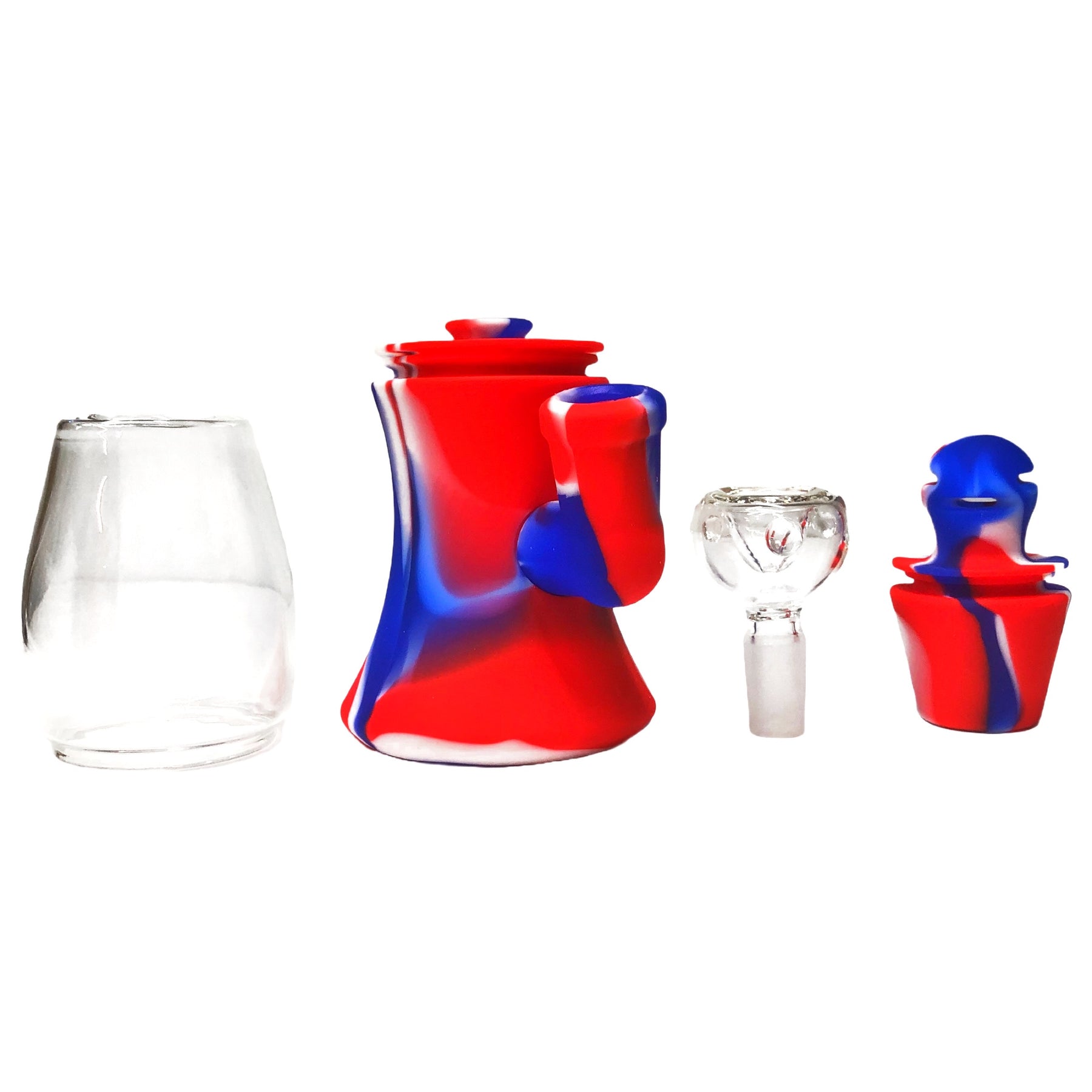 Red And Blue Silicone Lava Lamp BongParts