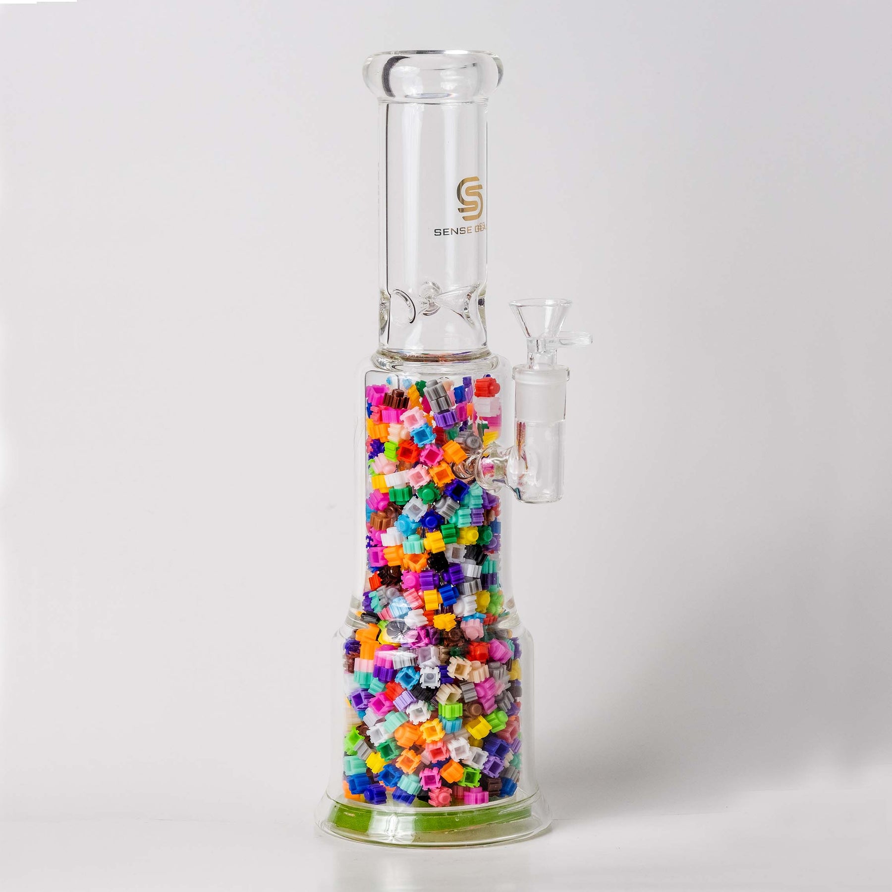 Sense Glass Building Blocks Design in 13 inch Bong