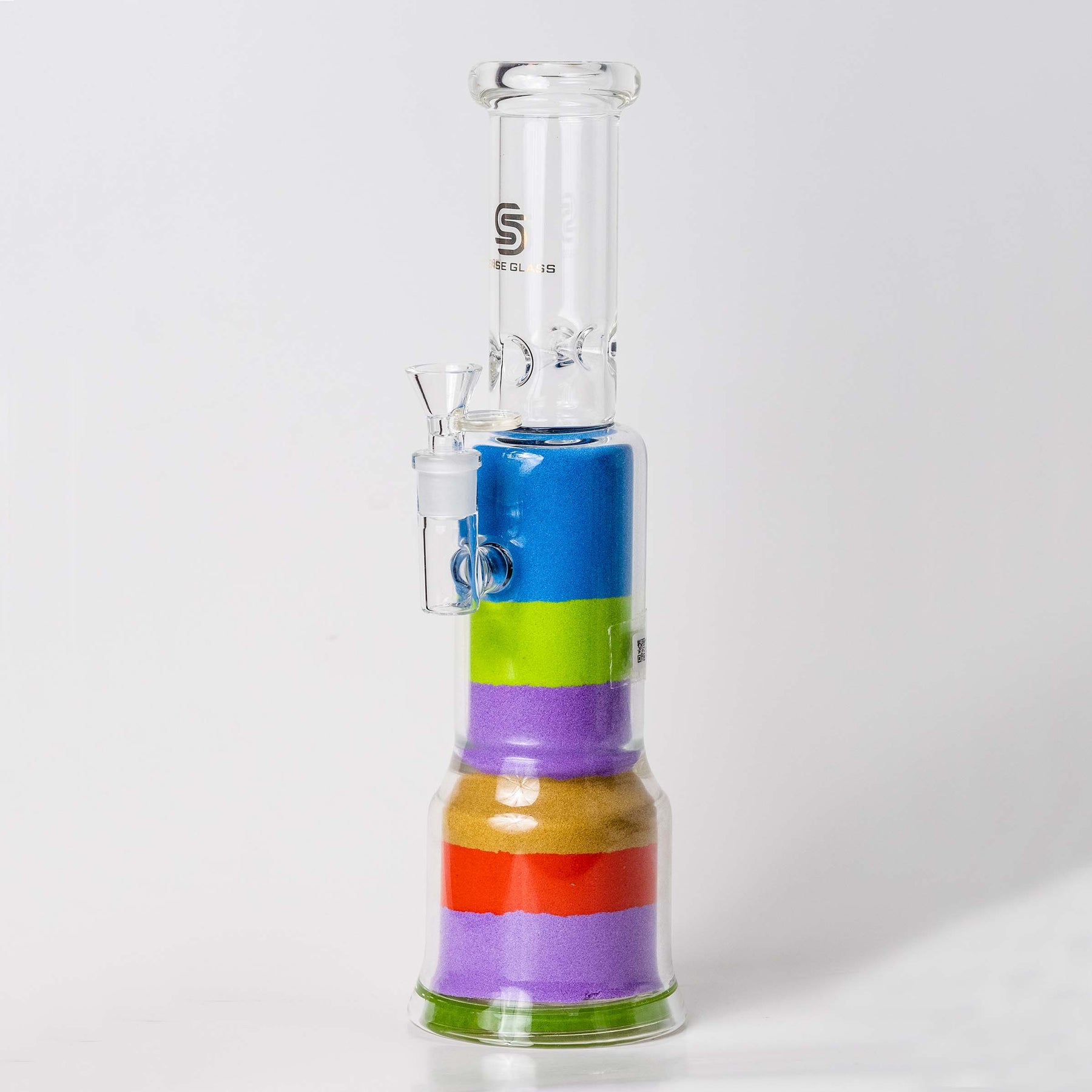 Sense Glass Resin Unique Design with Colorful Sand Bong