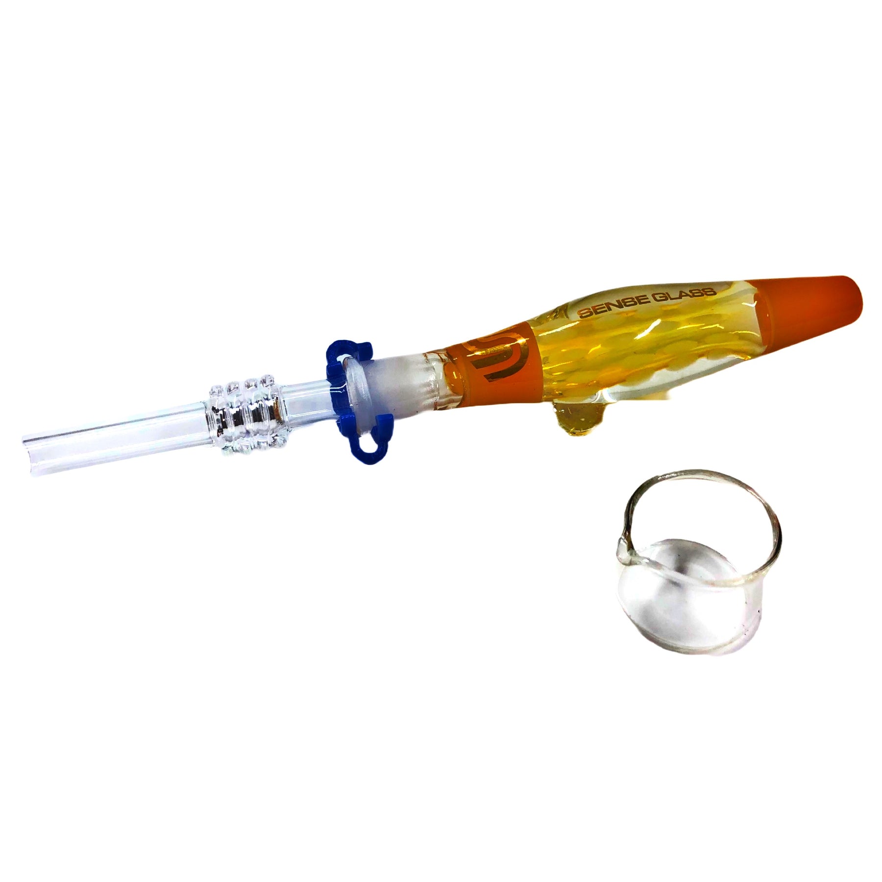 Sense Glass Nectar Collector Orange Yellow Colors