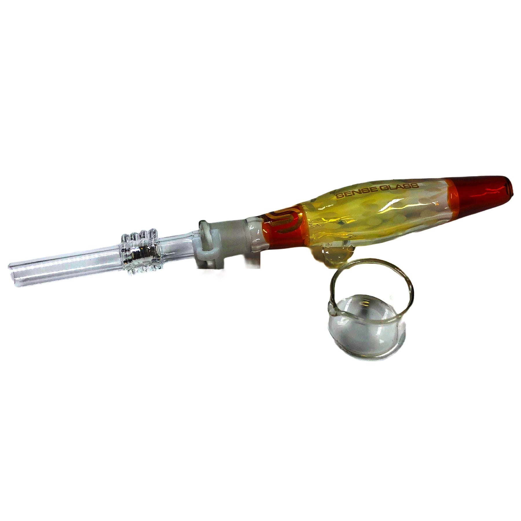 Sense Glass Nectar Collector Yellow Blue Colors