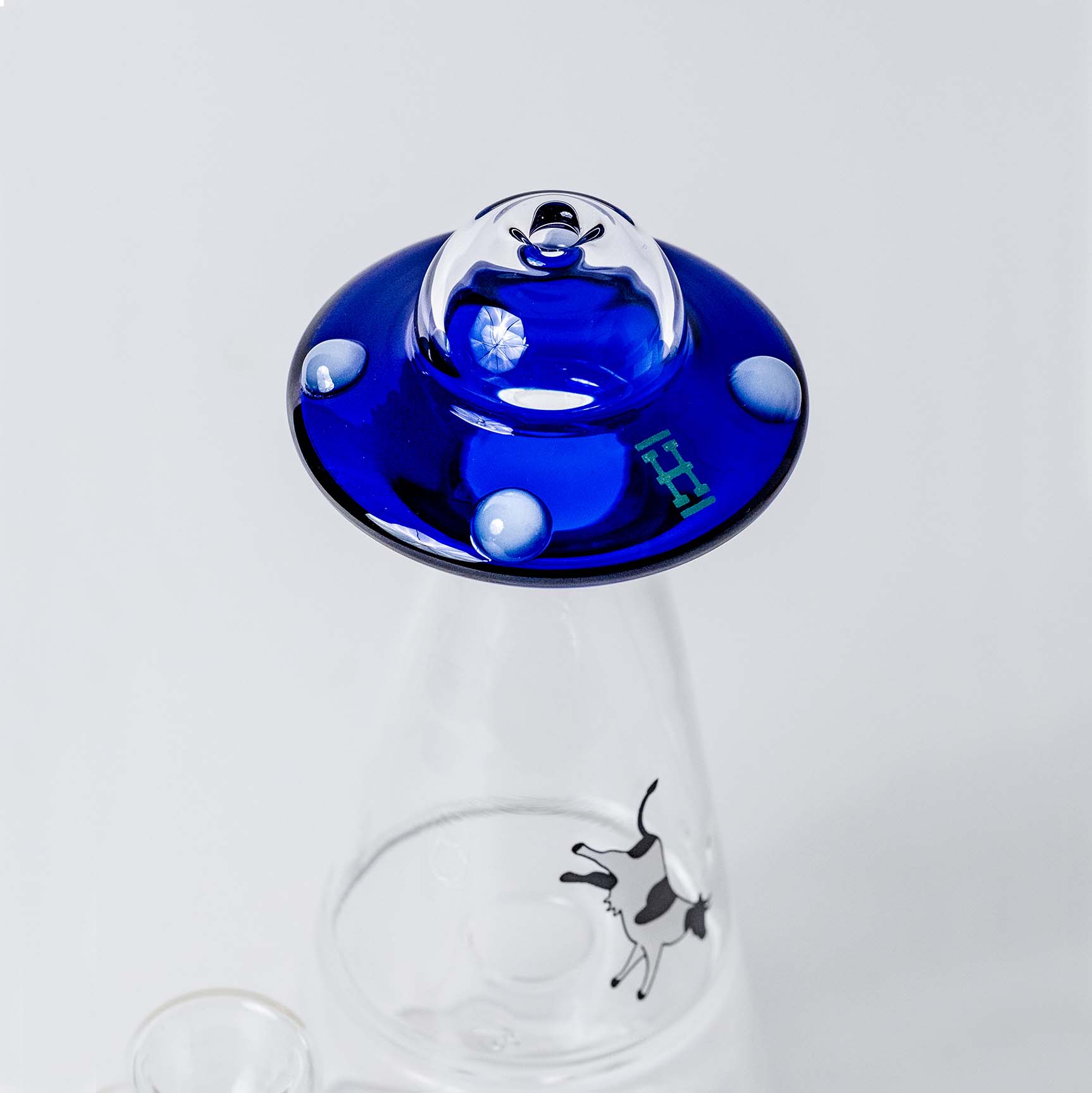 UFO Vortex Blue Bong
