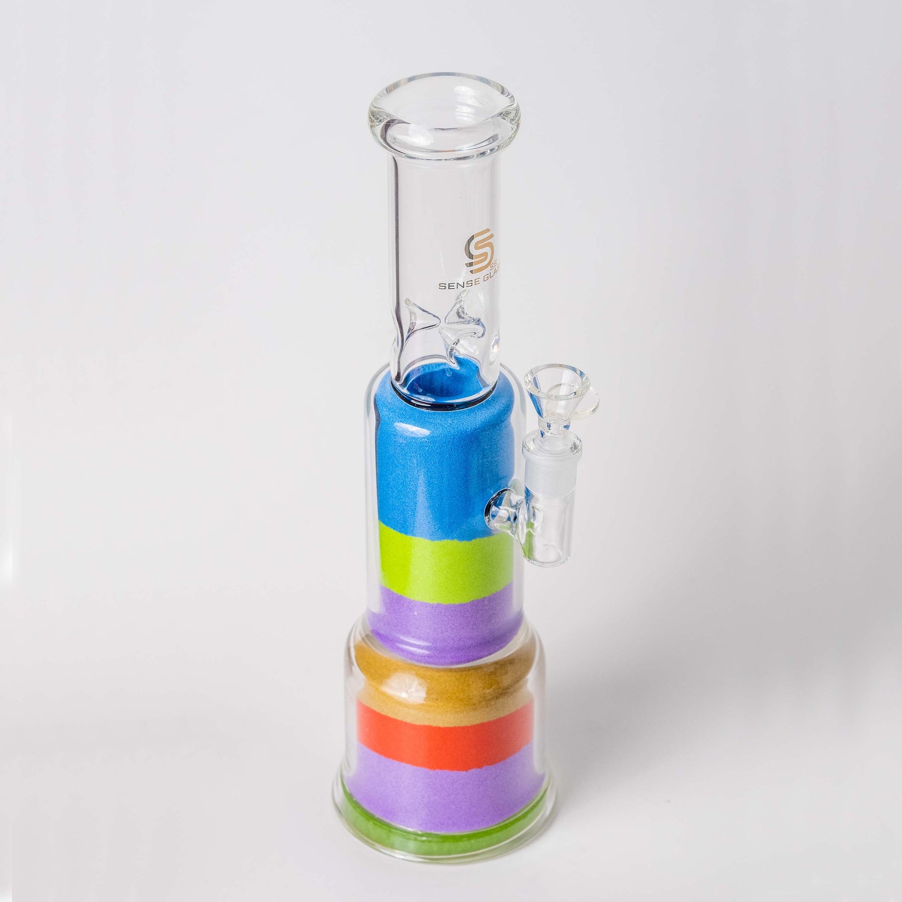 Colorful Sand Bong by Sense Glass