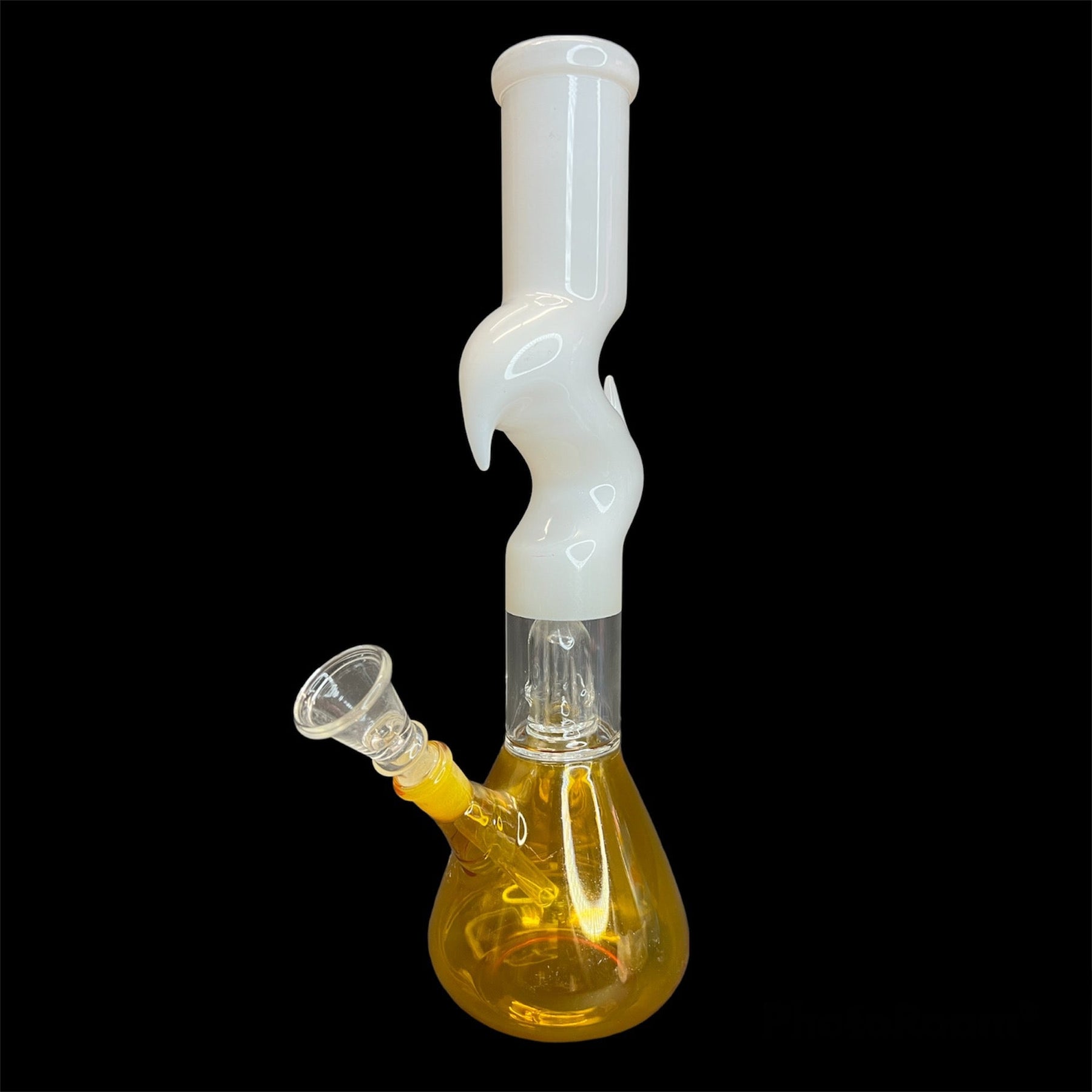 12 Inch Zig Zag Bong with Percolator - Golden Leaf Shop