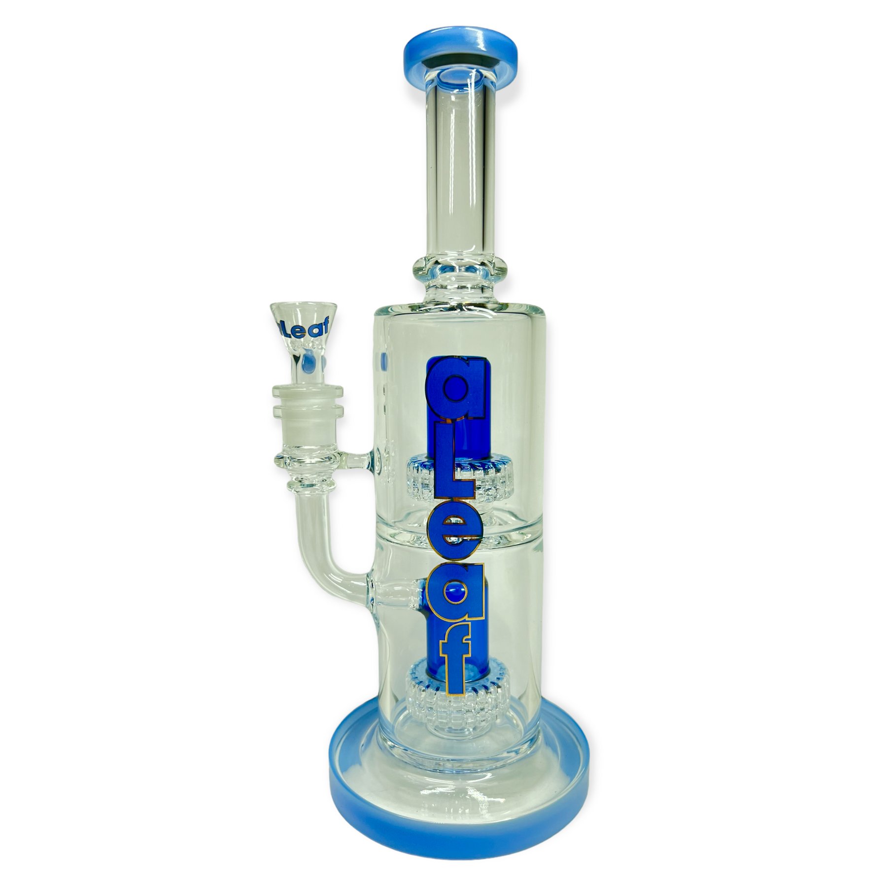 11 inch Double Matrix Bong by aLeaf color blue