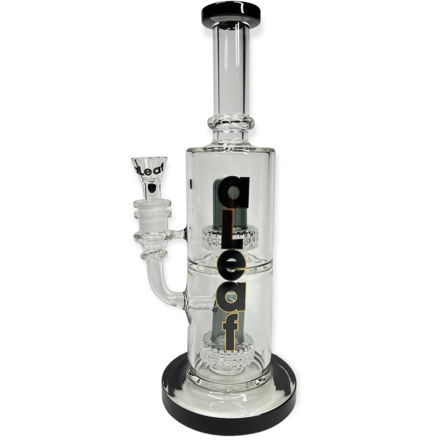 11 inch Double Matrix Bong by aLeaf color black