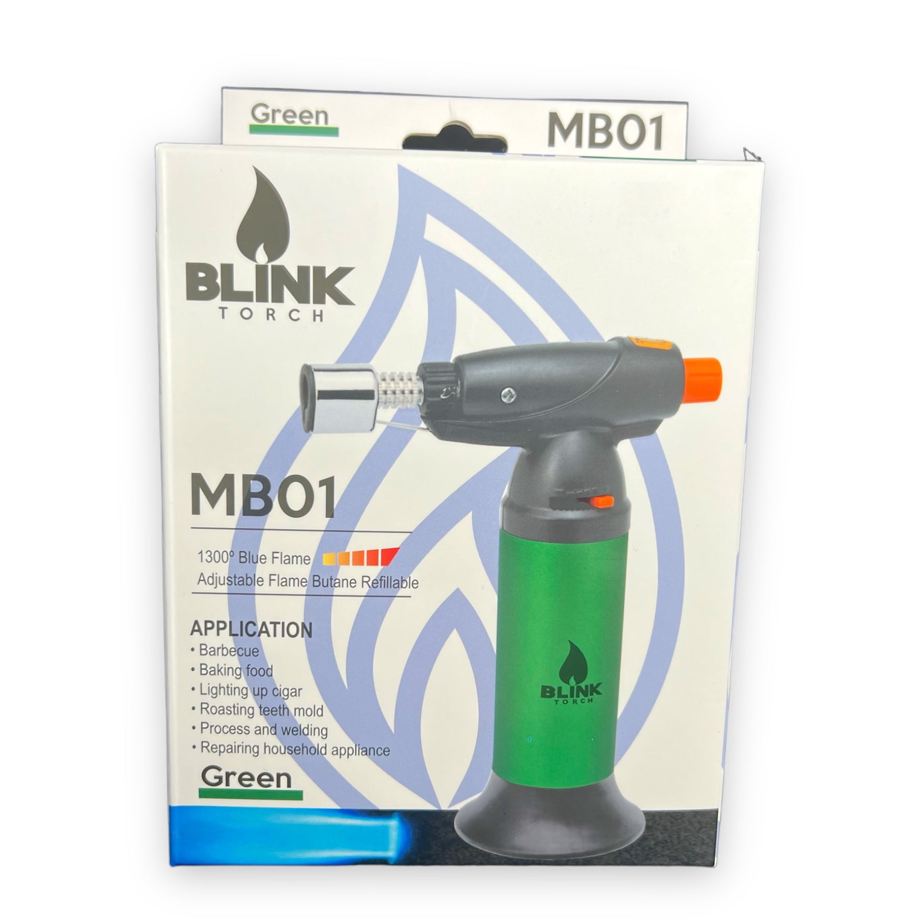 Blink Torch MB01 Butane Green Lighter