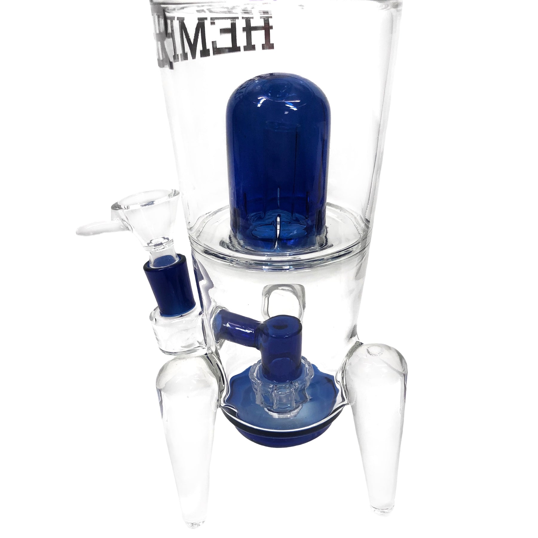 Blue Hemper Rocket Ship Water Pipe Blue Color