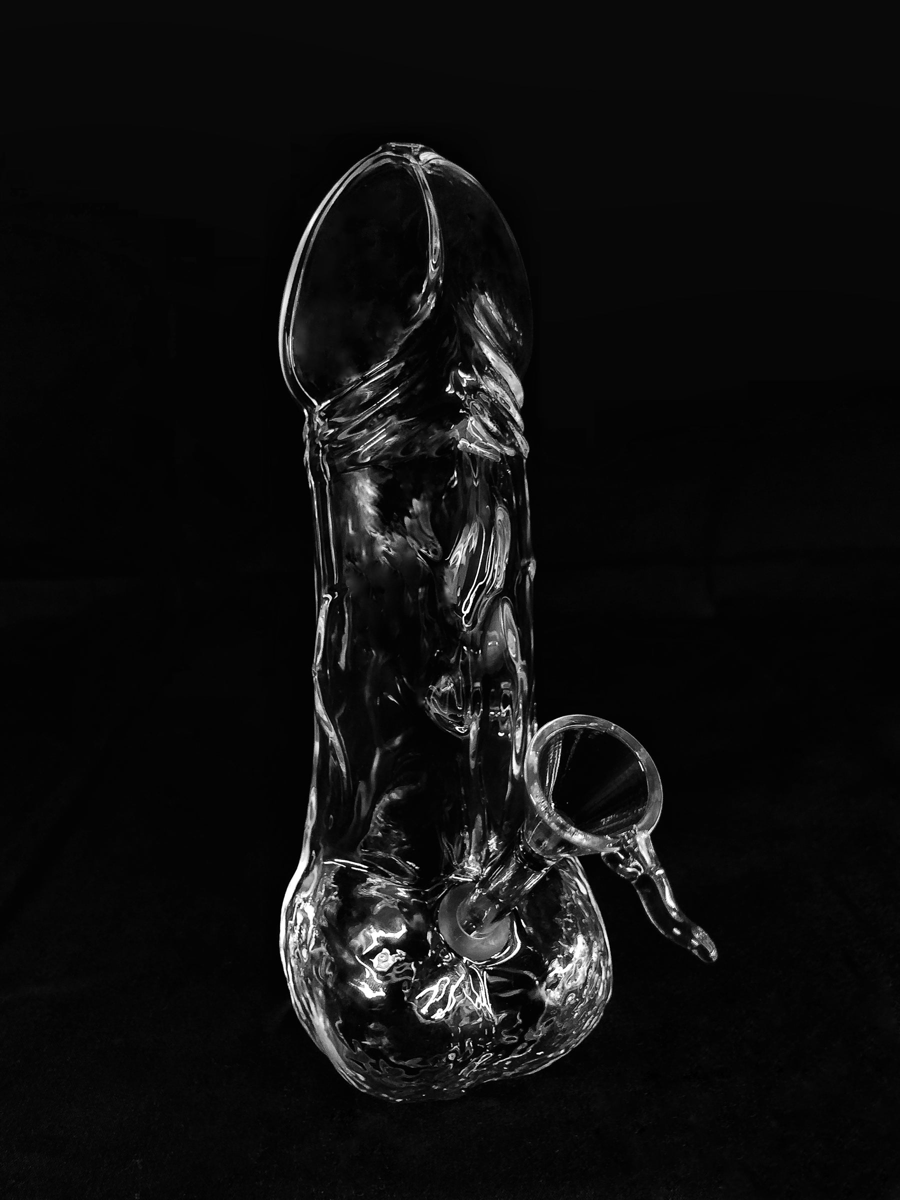 Glass Penis Shaped Bong