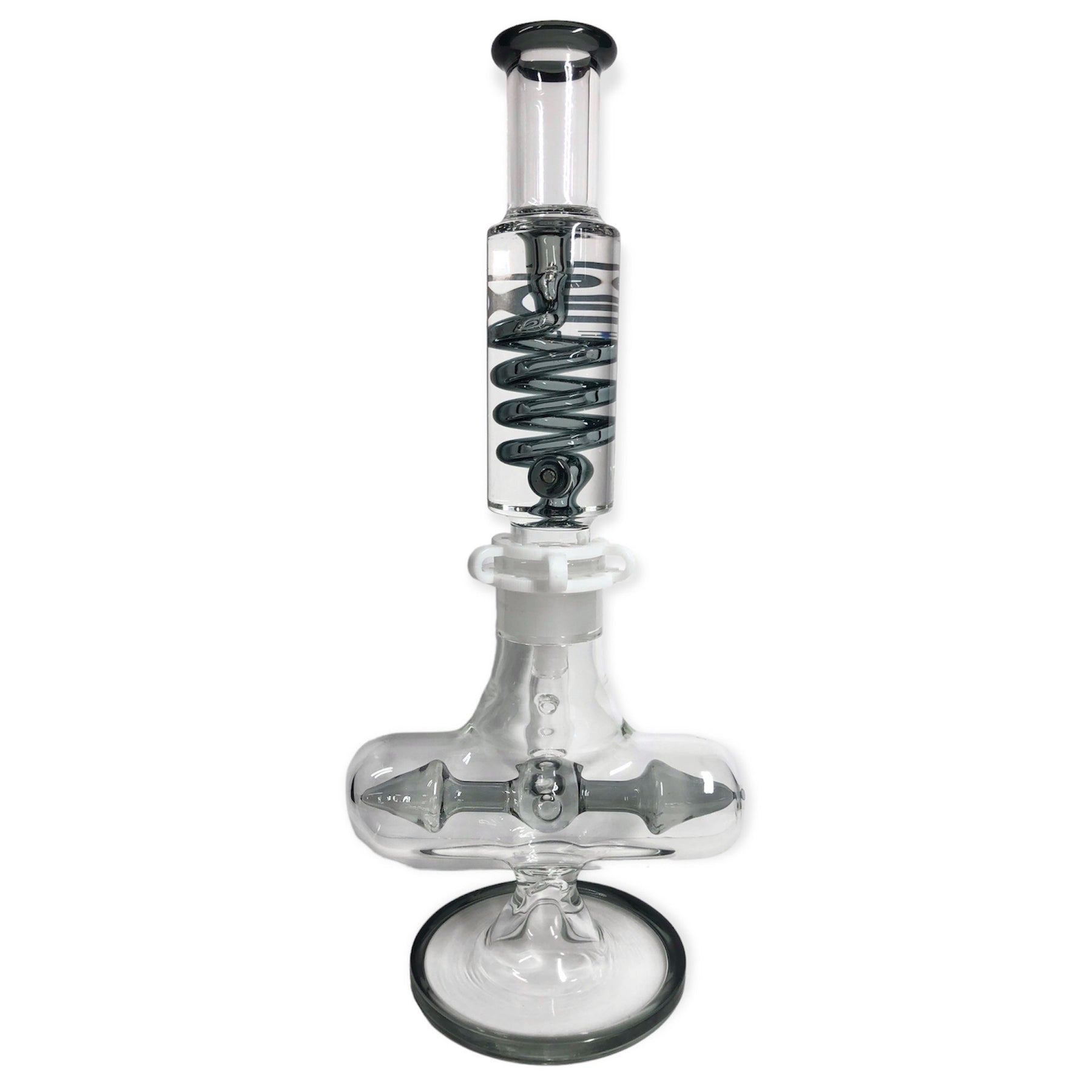 Freezable Glycerin Coil Bong with Inline Percolator by Sense Glass - Golden Leaf Shop
