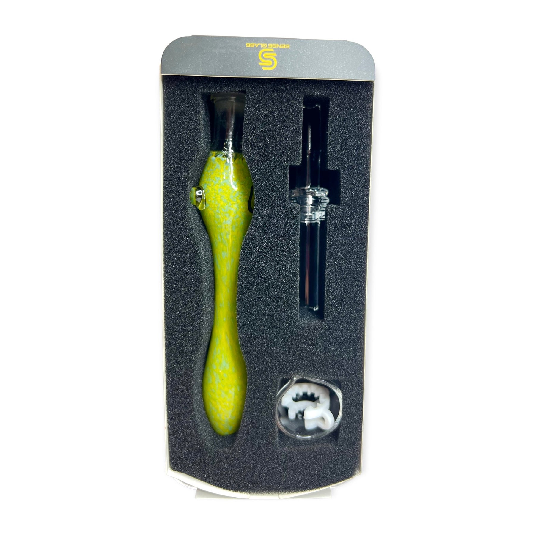 Sense Glass Nectar Collector in Custom Box/Case - Golden Leaf Shop
