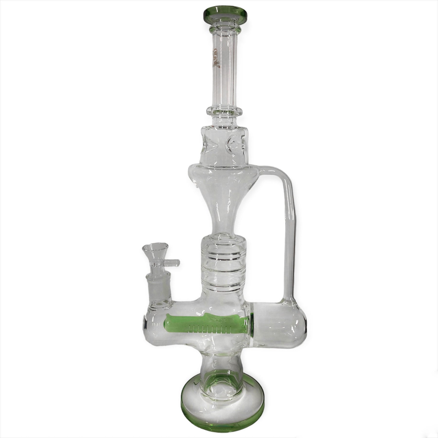 17 Inch Bong with Inline Percolator and Ice Catcher by Sense Glass - Golden Leaf Shop