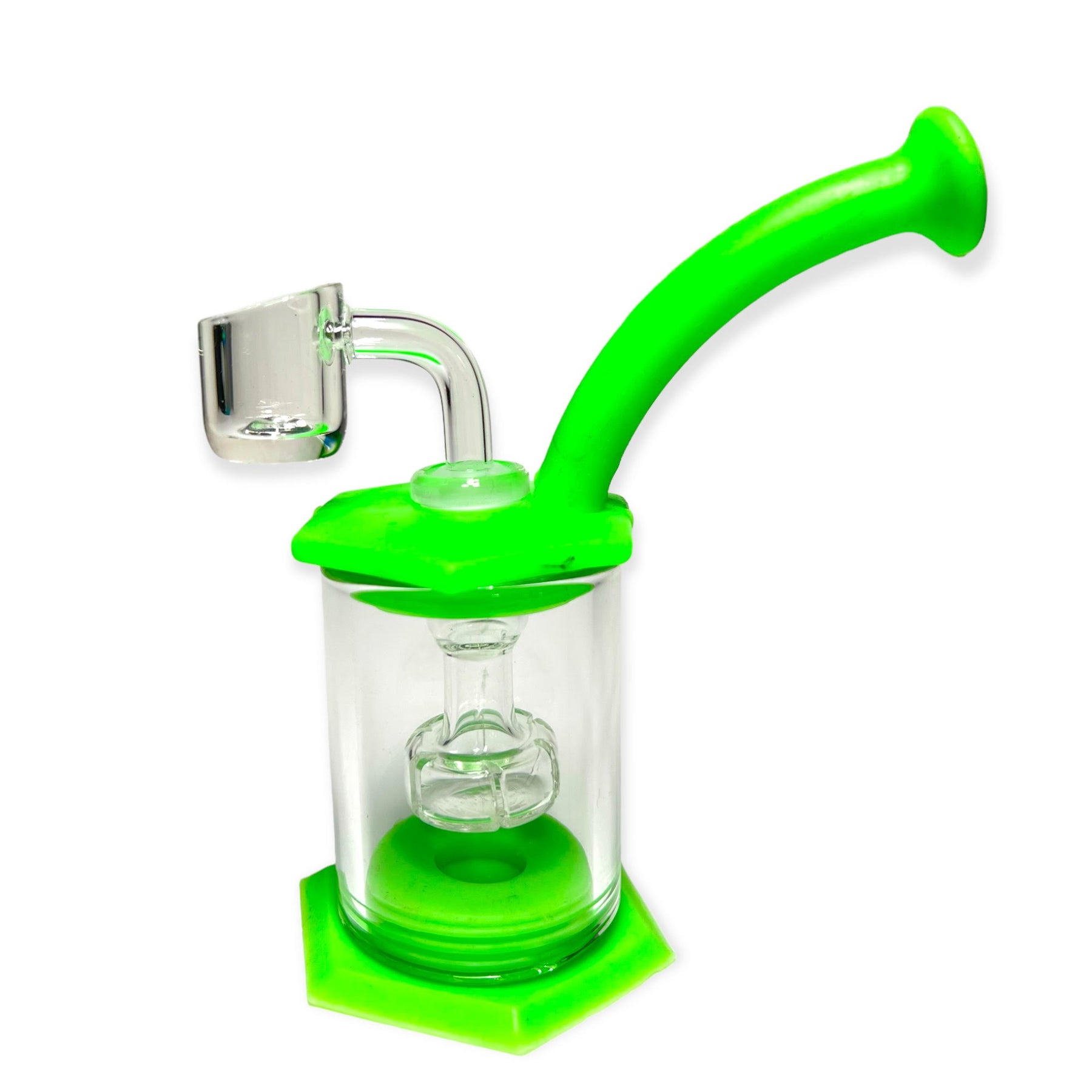 Easy to use Mini Silicone Dab Rig with Percolator