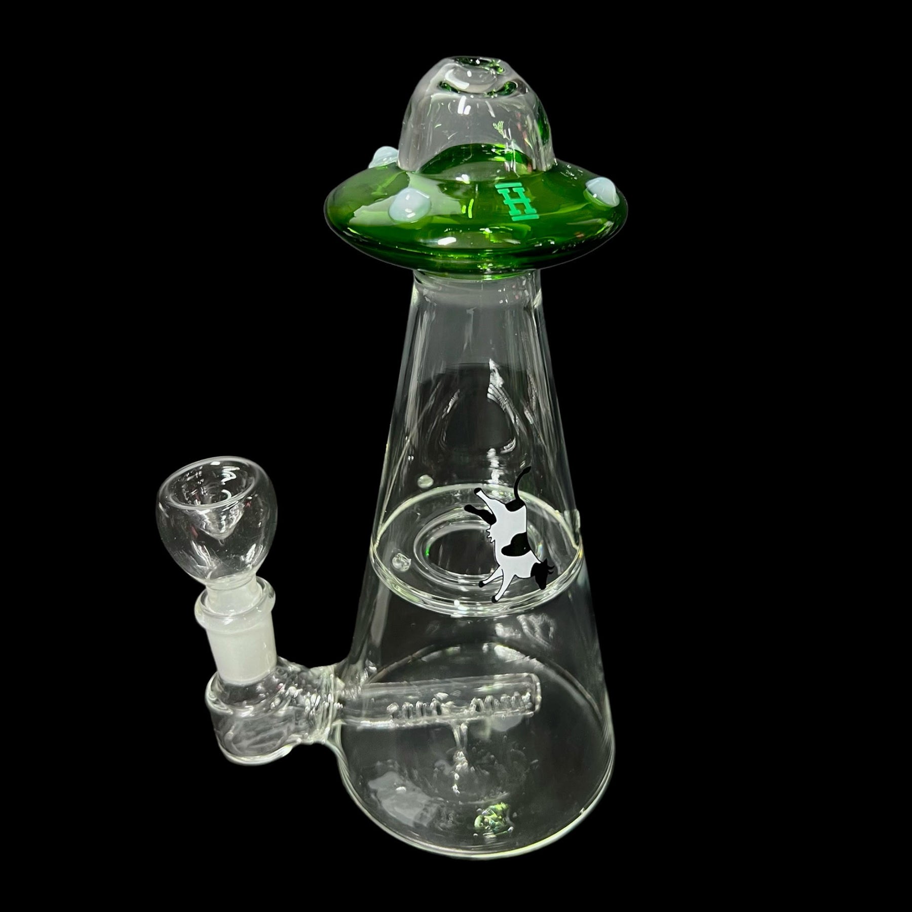 Green UFO Cow Bong
