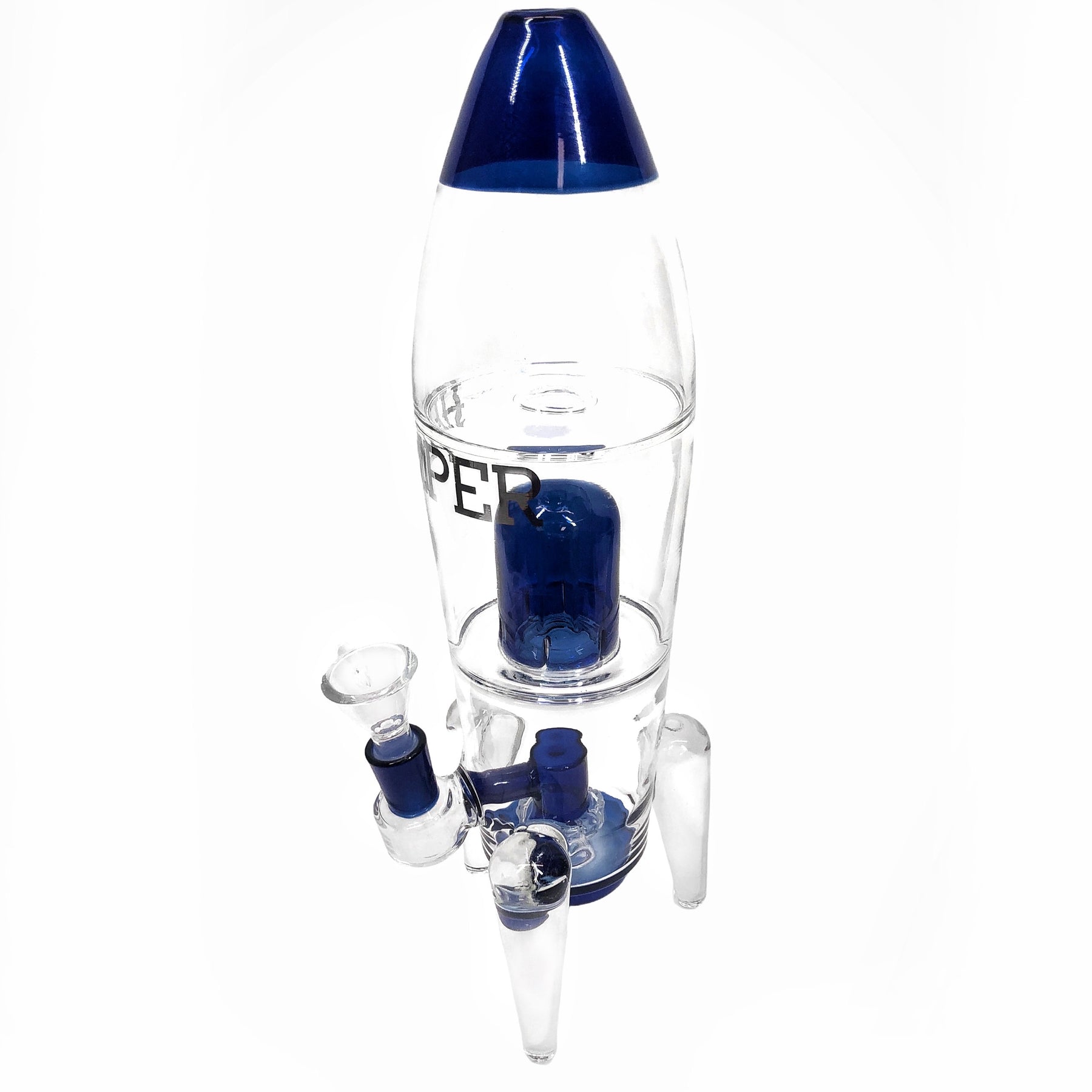 Hemper Bong Rocket Ship Color Blue