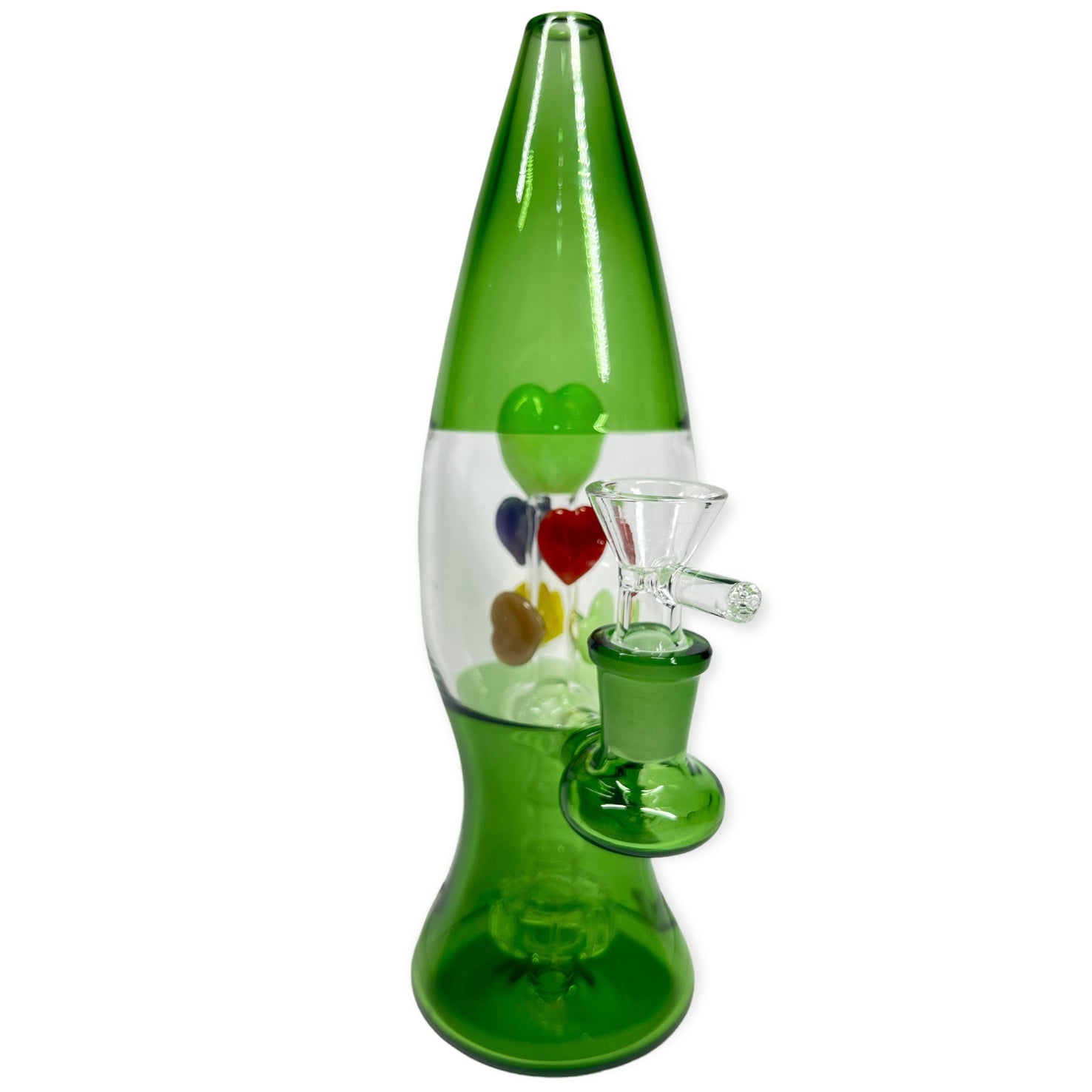 Lava lamp water pipe with Percolator Green