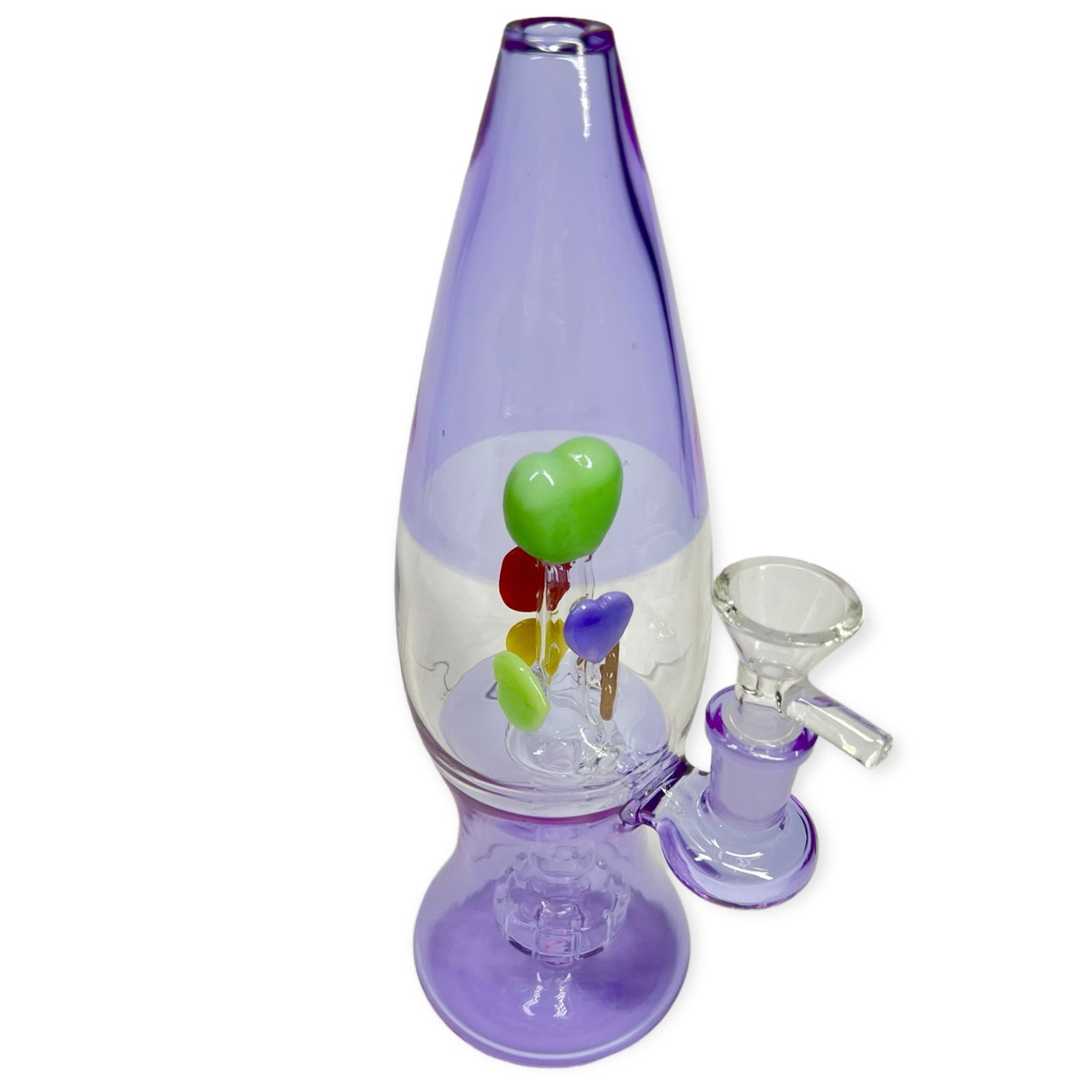 Lava lamp water pipe with Percolator Purple