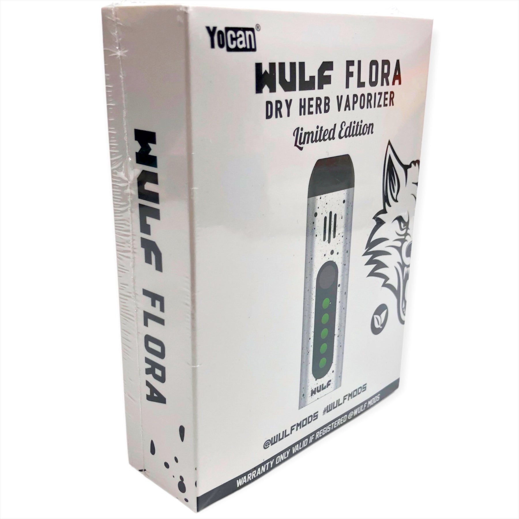 Wulf Flora Dry Herb Vape Color White Black Splatter