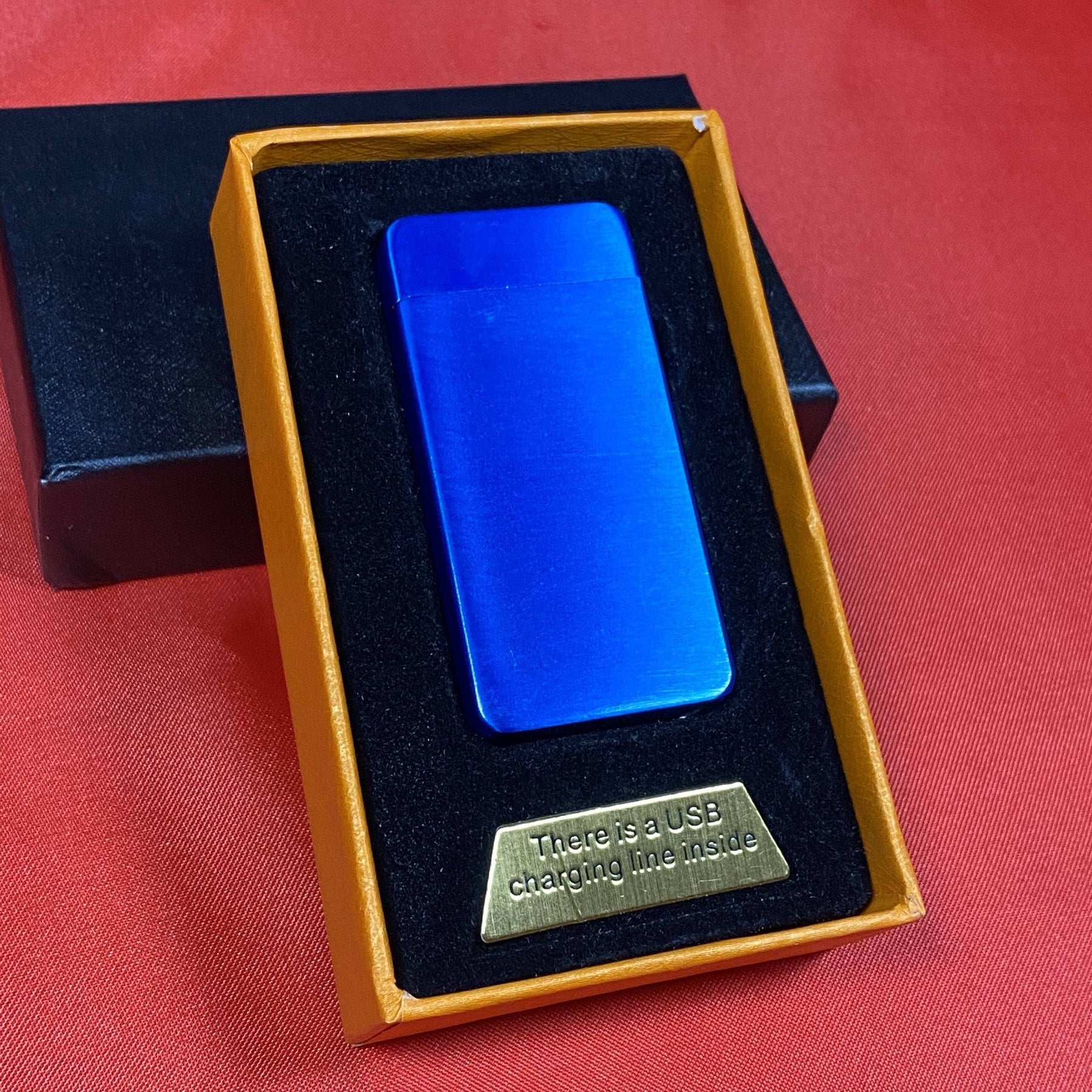 Electric Lighter blue in case
