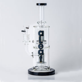 Front view of black aleaf bong
