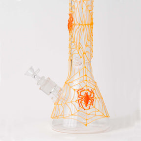 Spider Web Design in Glow in the Dark Bong