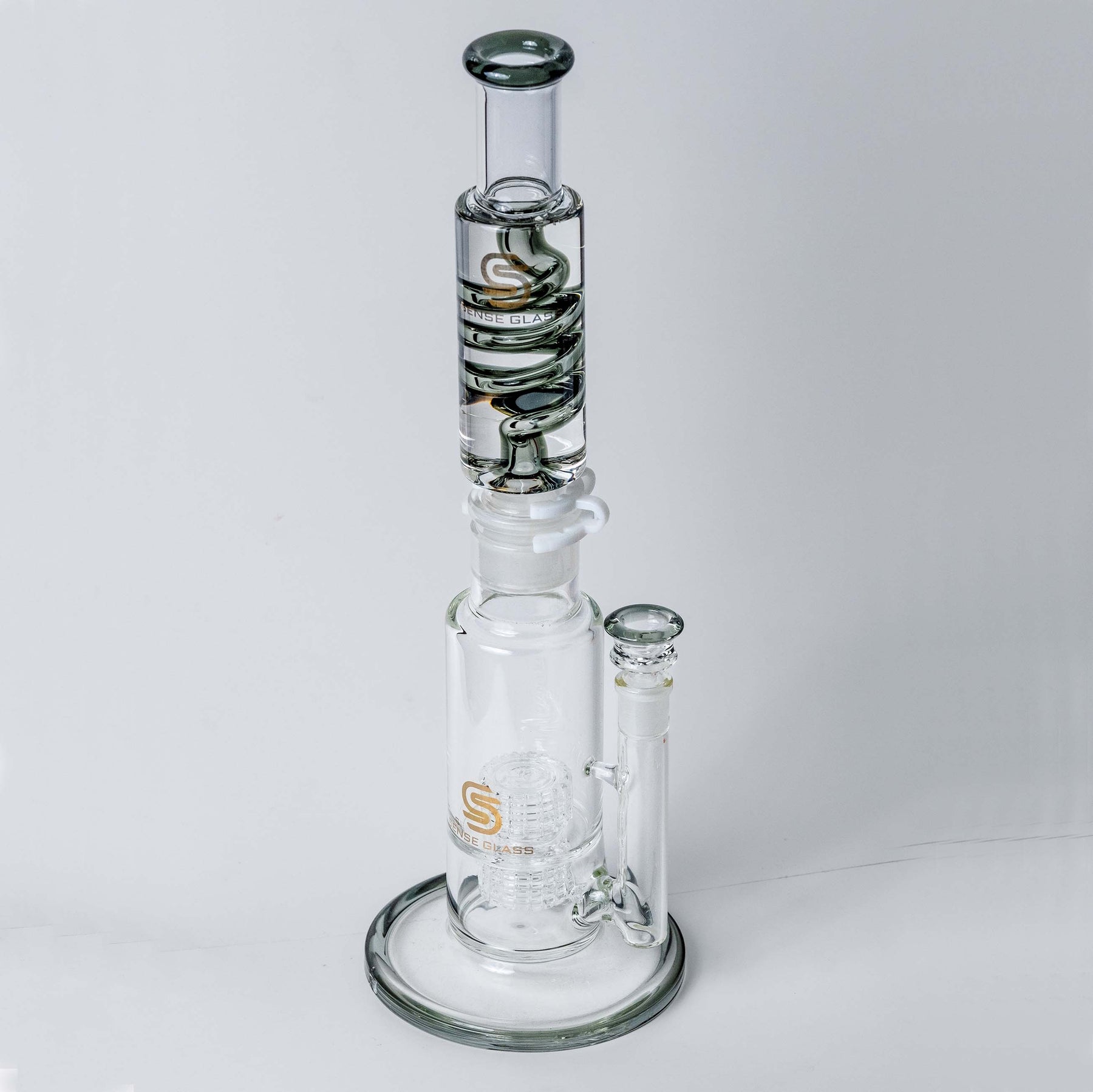Sense Glass Grey Freezable Coil Bong