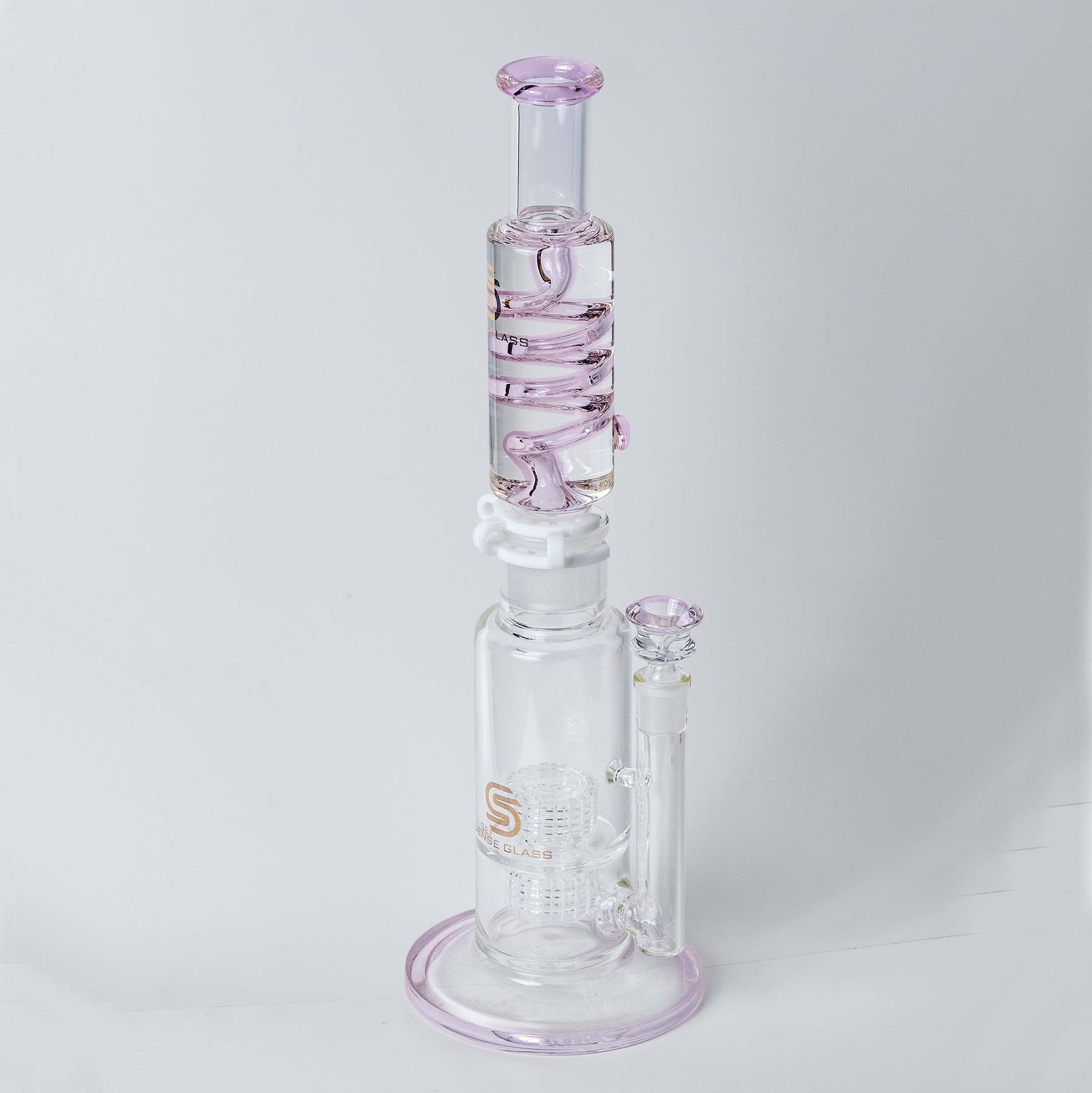 Freezable Coil Bong Pink