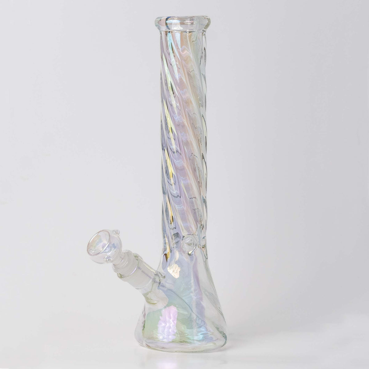 Iridescent Design of Swirl Bong