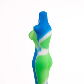 green blue swirl silicone