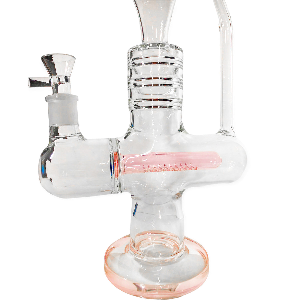 17 Inch Bong with Inline Percolator and Ice Catcher by Sense Glass - Golden Leaf Shop