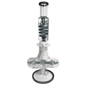 Freezable Glycerin Coil Bong with Inline Percolator by Sense Glass - Golden Leaf Shop