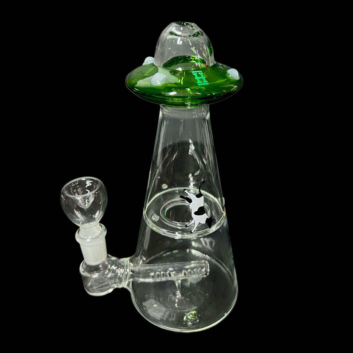 Green UFO Cow Bong