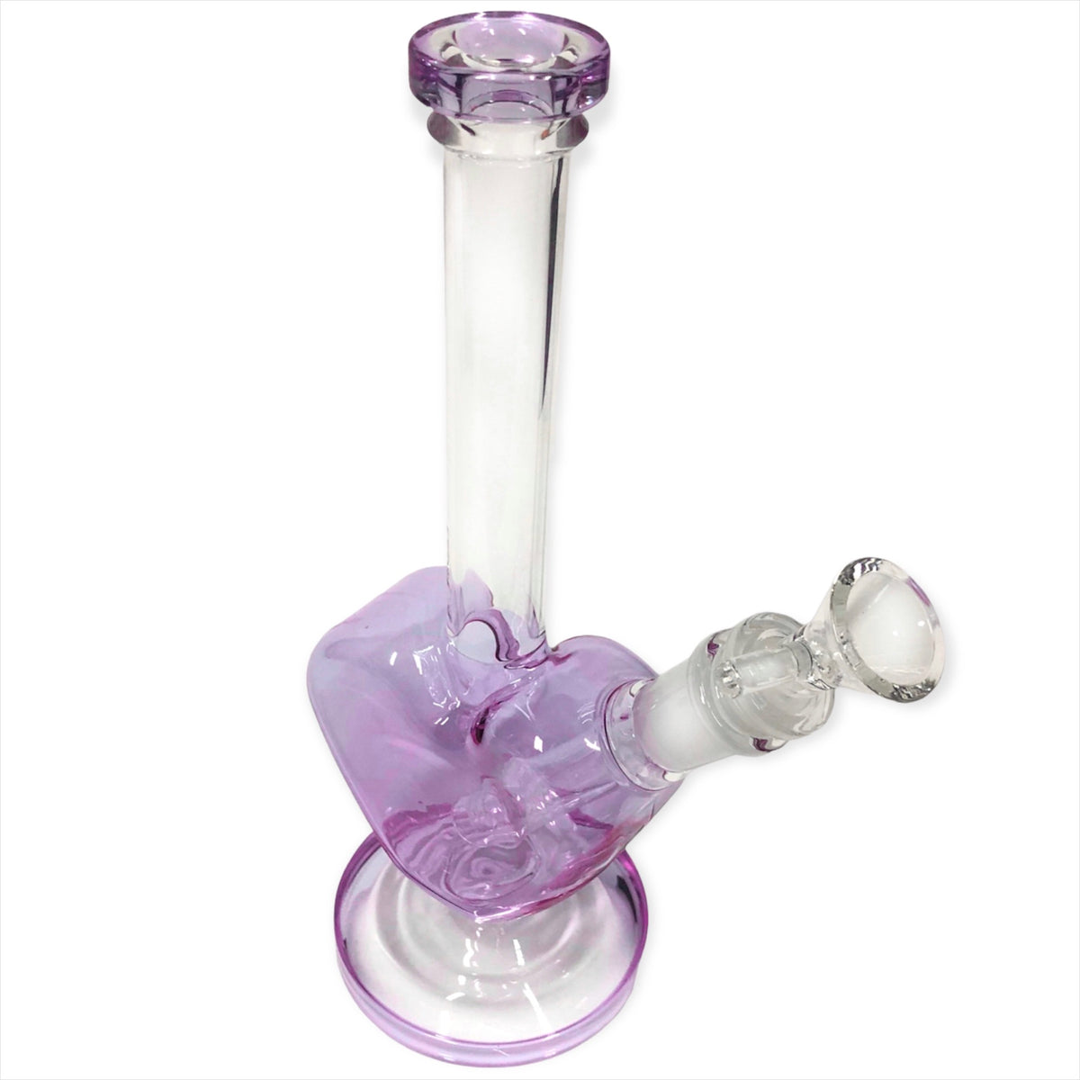Heart Bong Shaped Glass Water Pipe