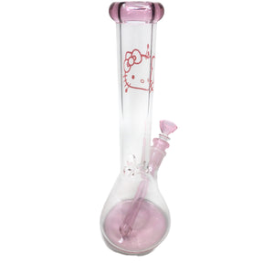 Hello Kitty Bong Glass Water Pipe