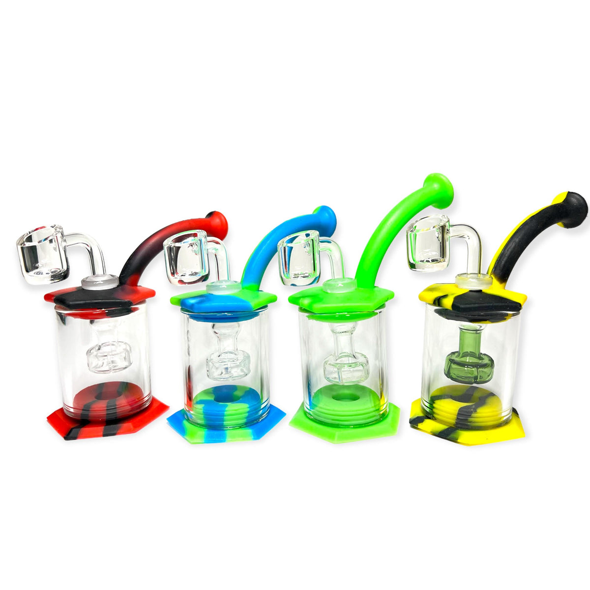 Best quality Mini Silicone Dab Rig with Percolator