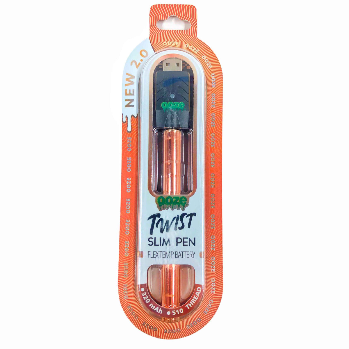 Ooze Battery 2.0 Slim Twist Pen Rose Gold Color