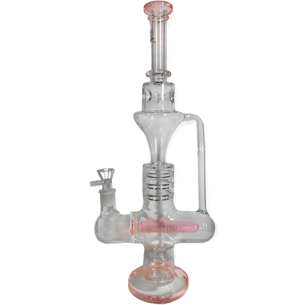 17 Inch Bong with Inline Percolator and Ice Catcher by Sense Glass - Golden Leaf Shop