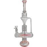 17 Inch Bong with Inline Percolator and Ice Catcher by Sense Glass - Golden Leaf Shop