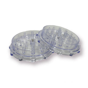 2 Piece Grinder with Magnet - Open Clear